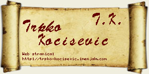 Trpko Kočišević vizit kartica